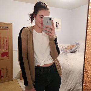 100% Cashmere Zip Up